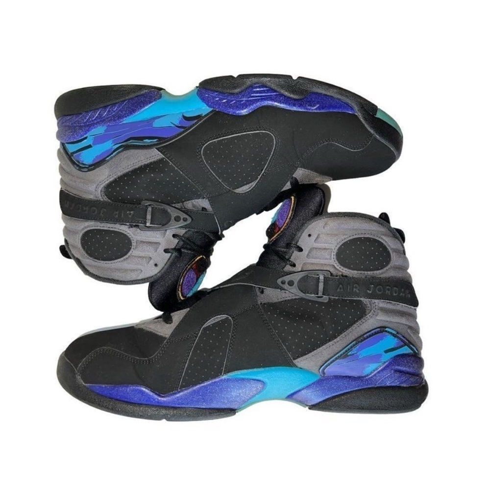 JORDAN Multicolor, Men's 8 Retro GS Aqua Sneakers Size 10 - Picture 13 of 13